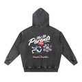 Hoodies,Washed,Black,Runner