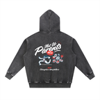 Hoodies,Washed,Black,Runner