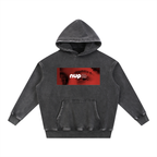 Hoodies,Washed,Black,Distortion