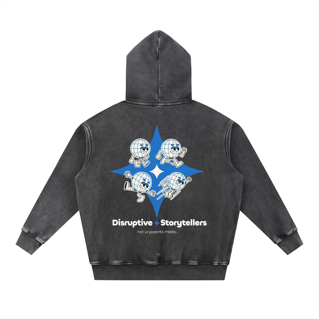 Hoodies,Washed,Black,Storytellers