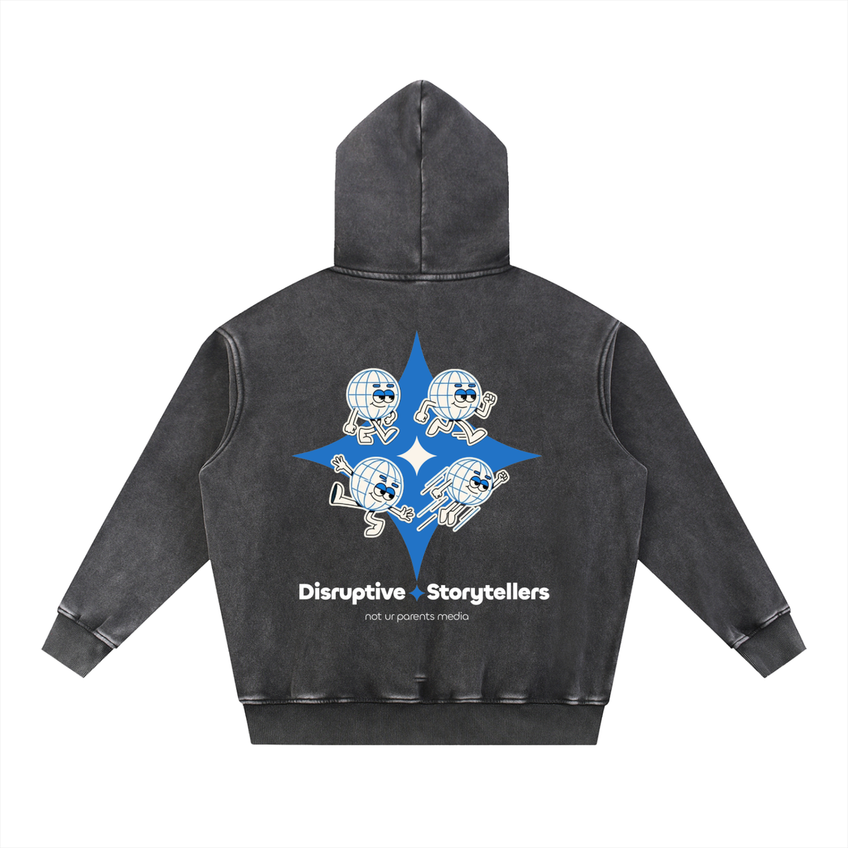 Hoodies,Washed,Black,Storytellers