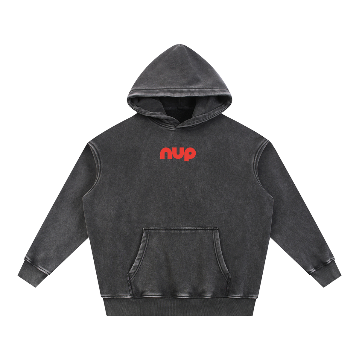 Hoodie,Washed,Black,Stack