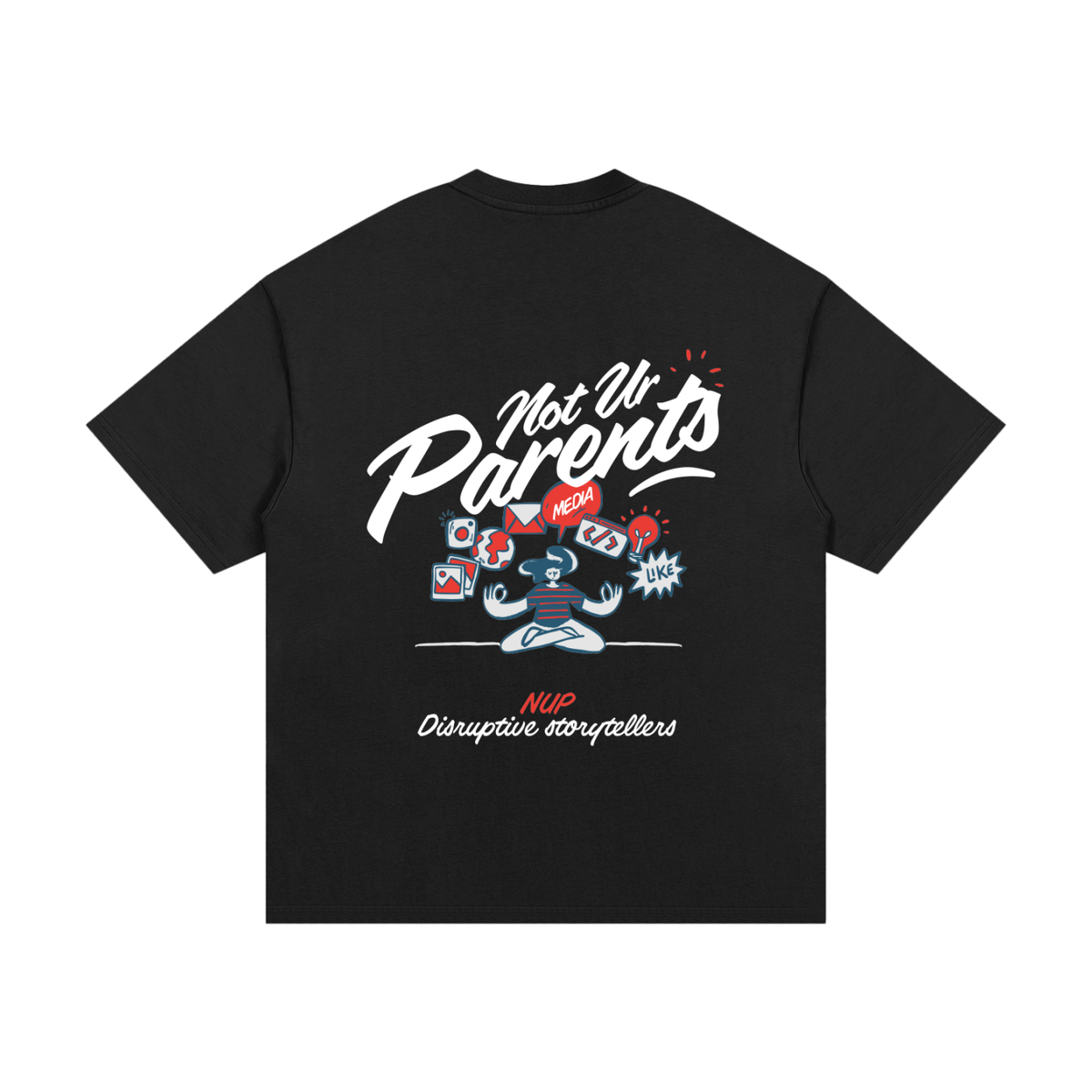 T-Shirts,Neutral,Black,Navy Blue,Brainstorm