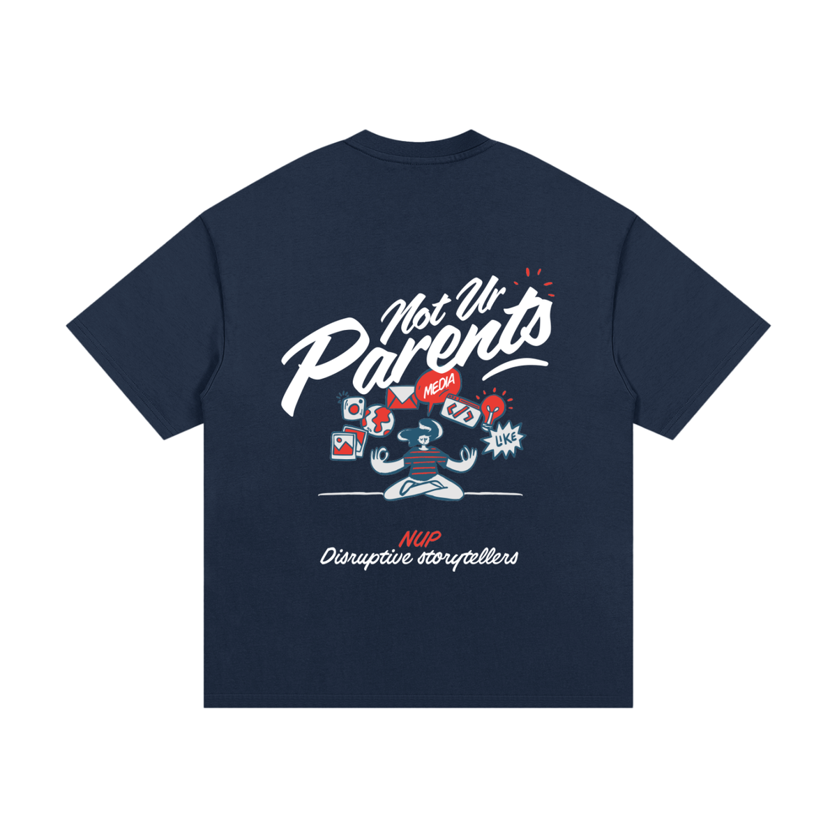 T-Shirts,Neutral,Black,Navy Blue,Brainstorm