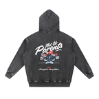 Hoodies,Washed,Black,Brainstorm