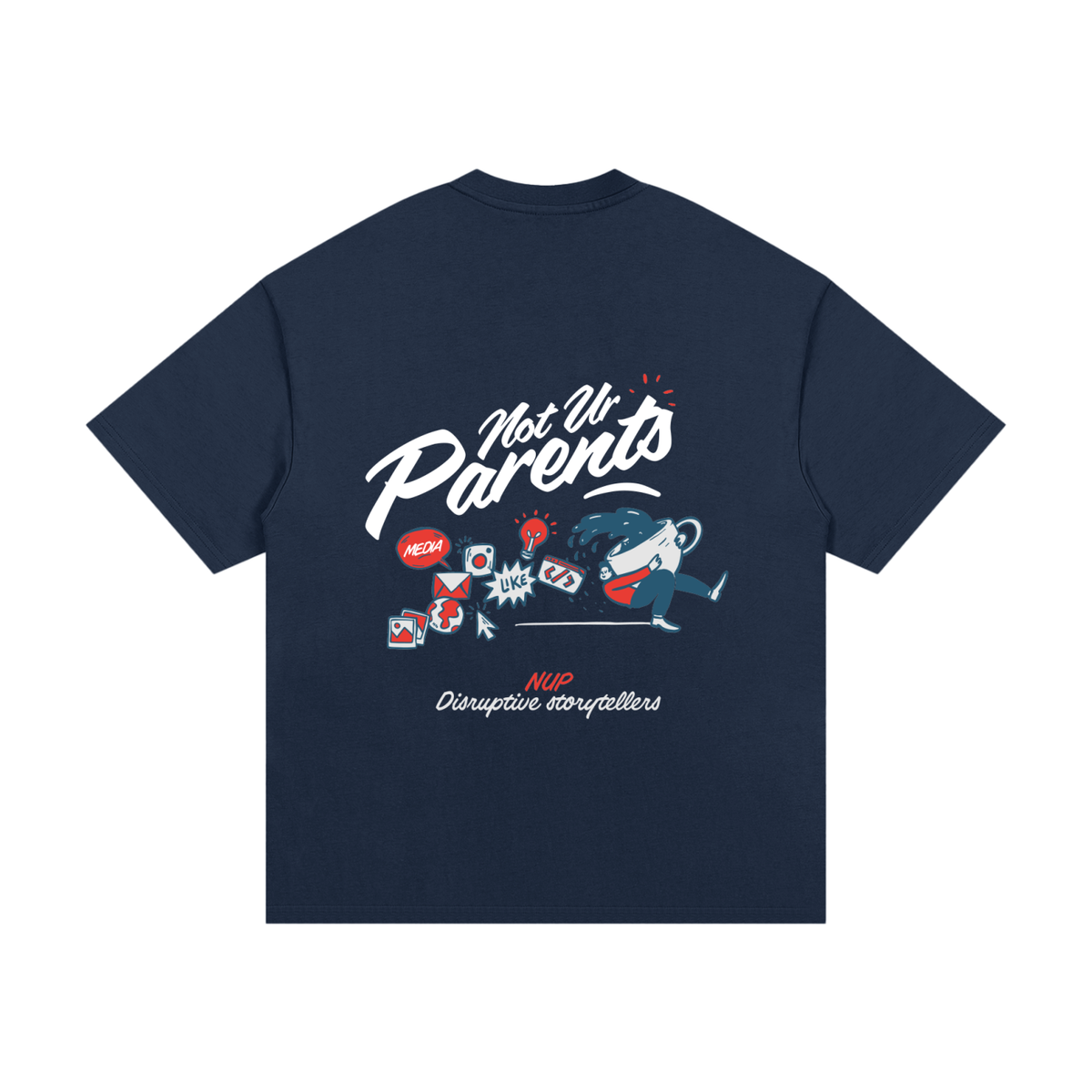 T-Shirts,Neutral,Black,Navy Blue,Spin