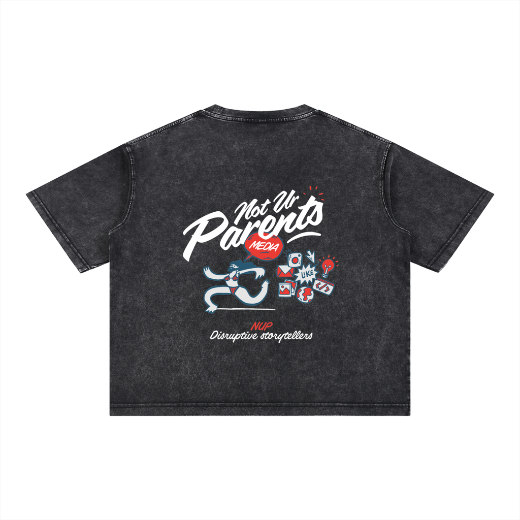 T-Shirts,Washed,Black,Runner