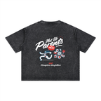 T-Shirts,Washed,Black,Runner