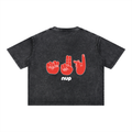 T-Shirts,Washed,Black,Silent