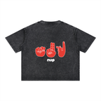 T-Shirts,Washed,Black,Silent