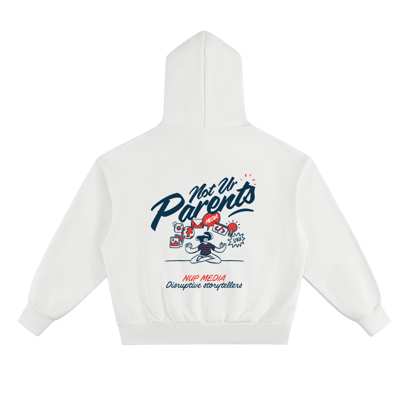 Hoodies,Neutral,White,Brainstorm