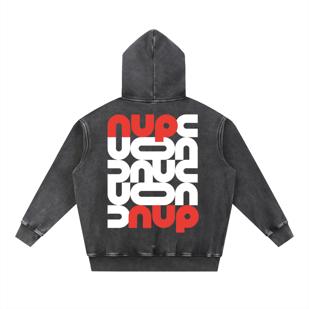 Hoodie,Washed,Black,Stack